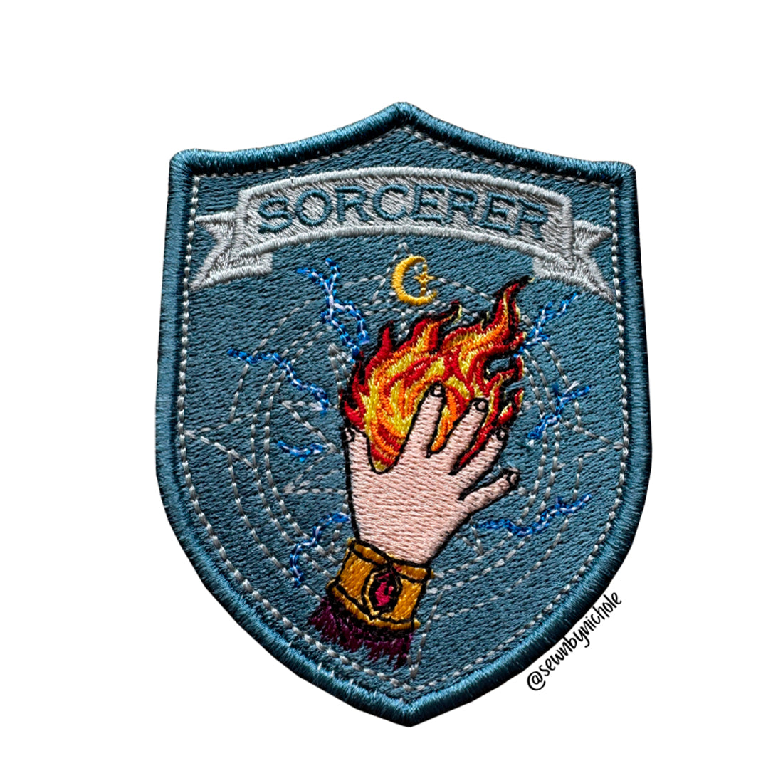 Sorcerer Patch Embroidery Design
