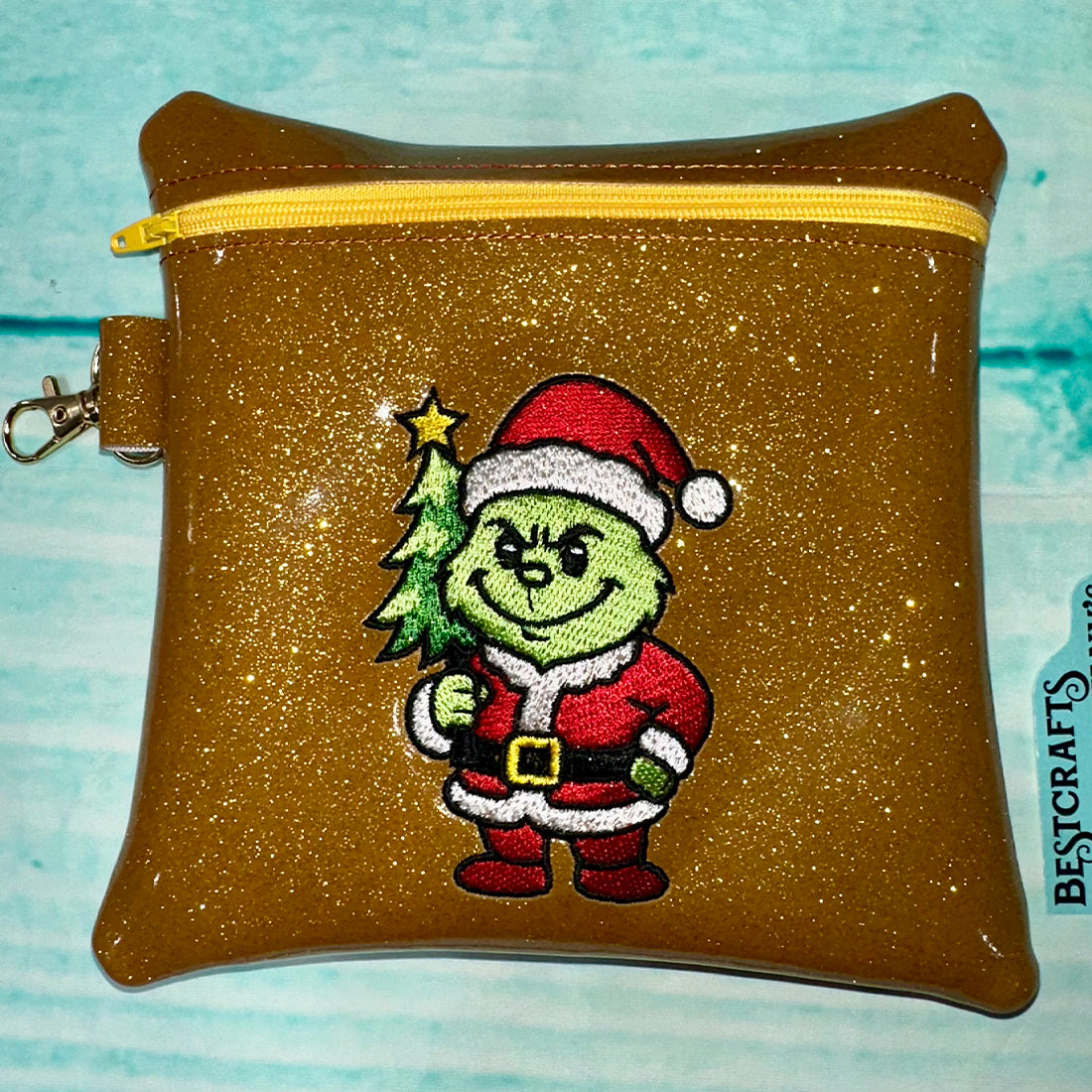 Steals the Christmas Tree Patch Embroidery Design