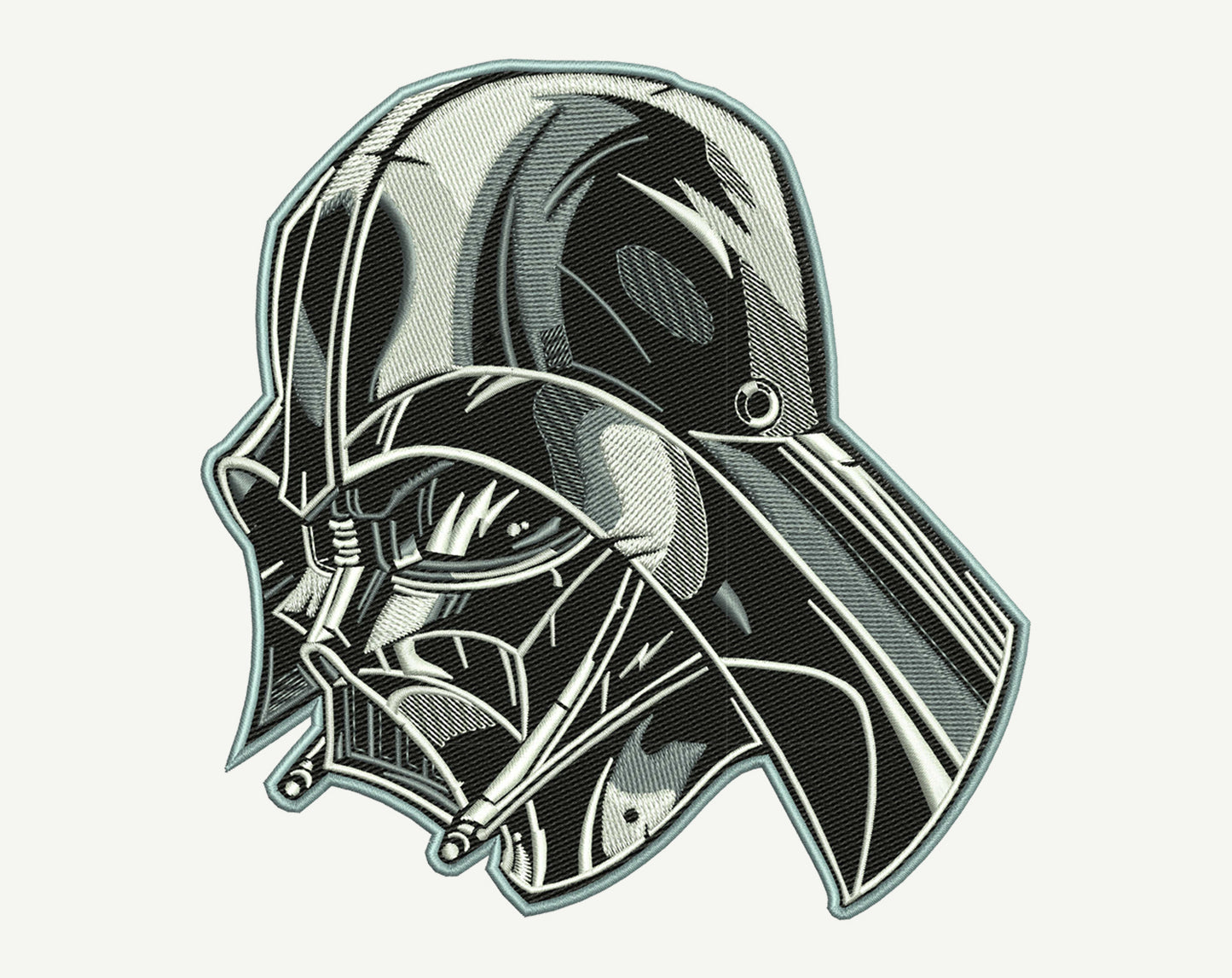 Helmet Embroidery Design