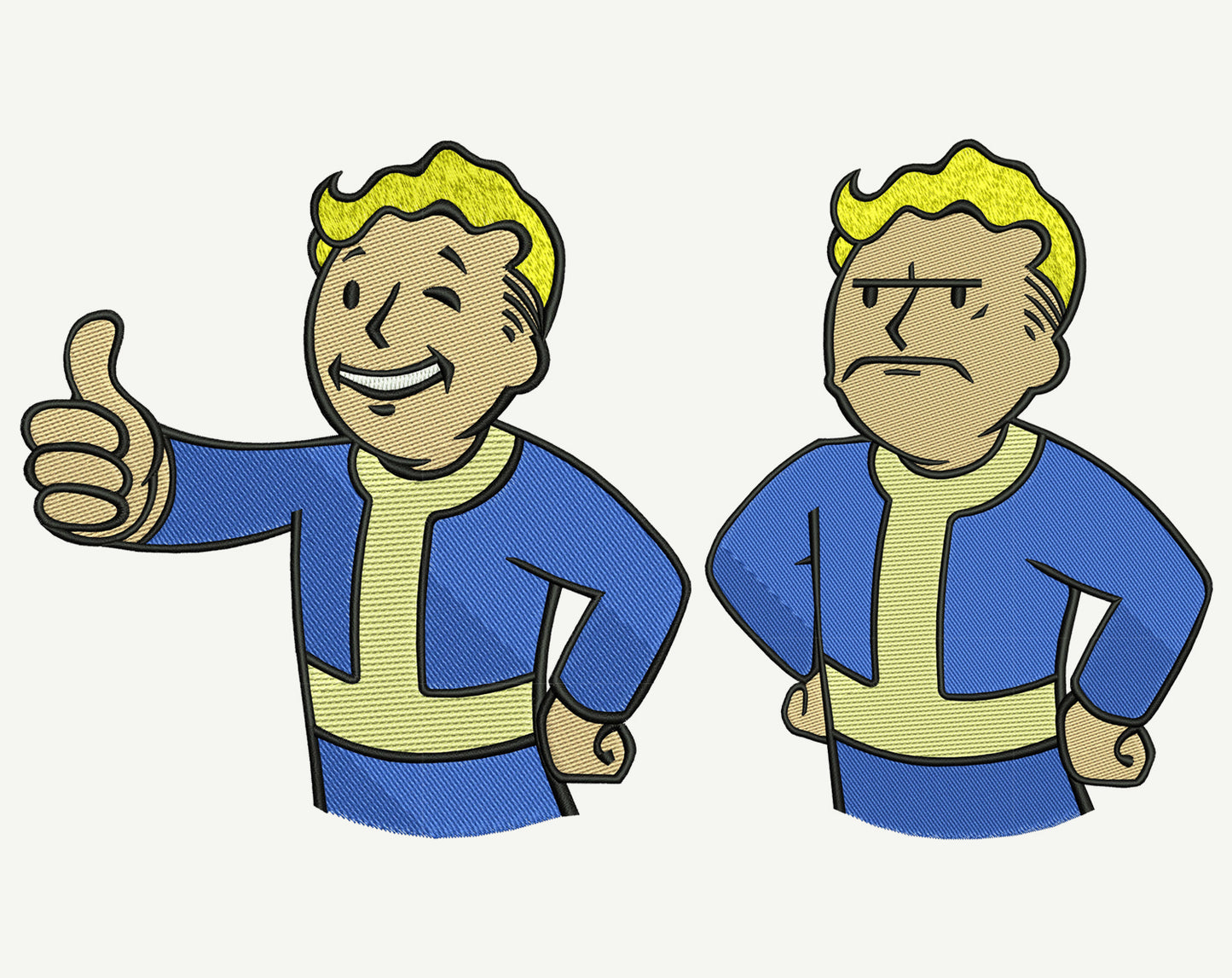 V-Boy Set of 2 Embroidery Designs