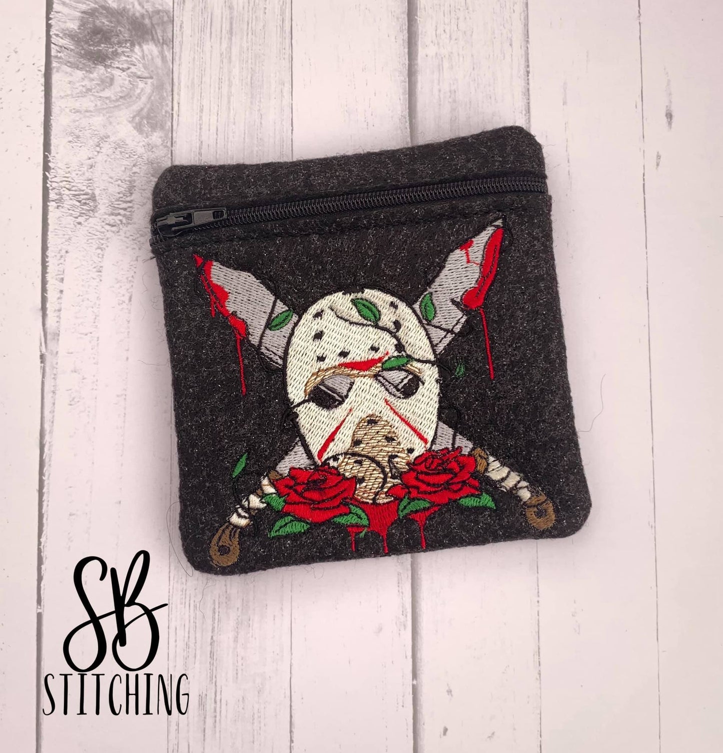 Hockey Mask Embroidery Design