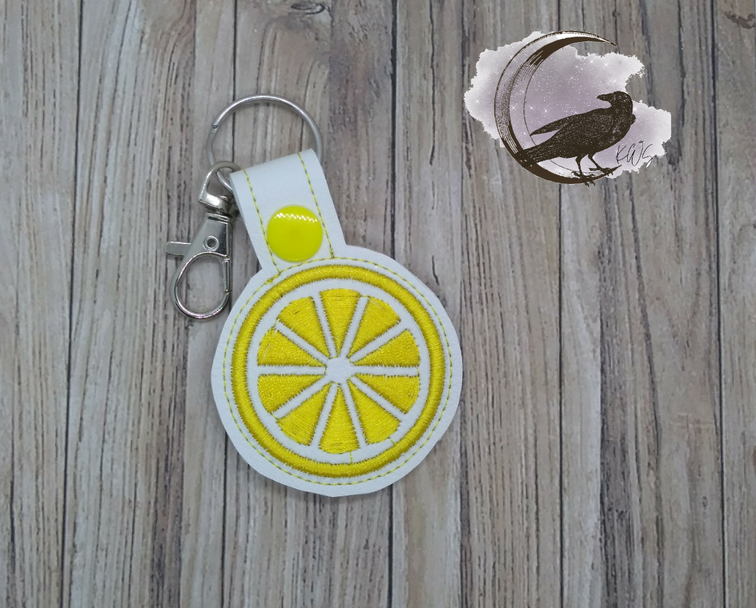 Citrus Snap Tab & Eyelet Fob