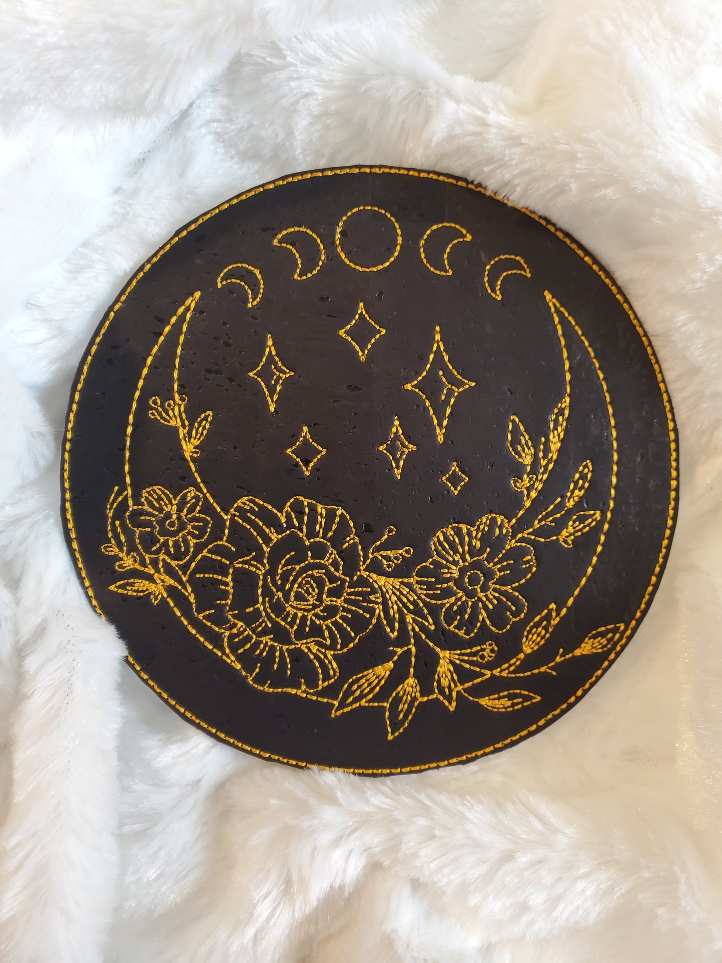 Flowers Moon Coaster