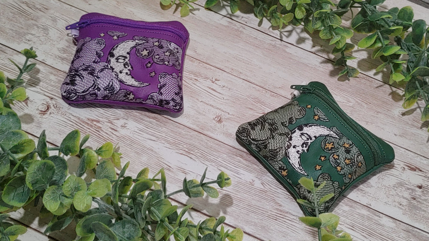 Moon and Stars Zipper Bag + Sun Zipper Pull