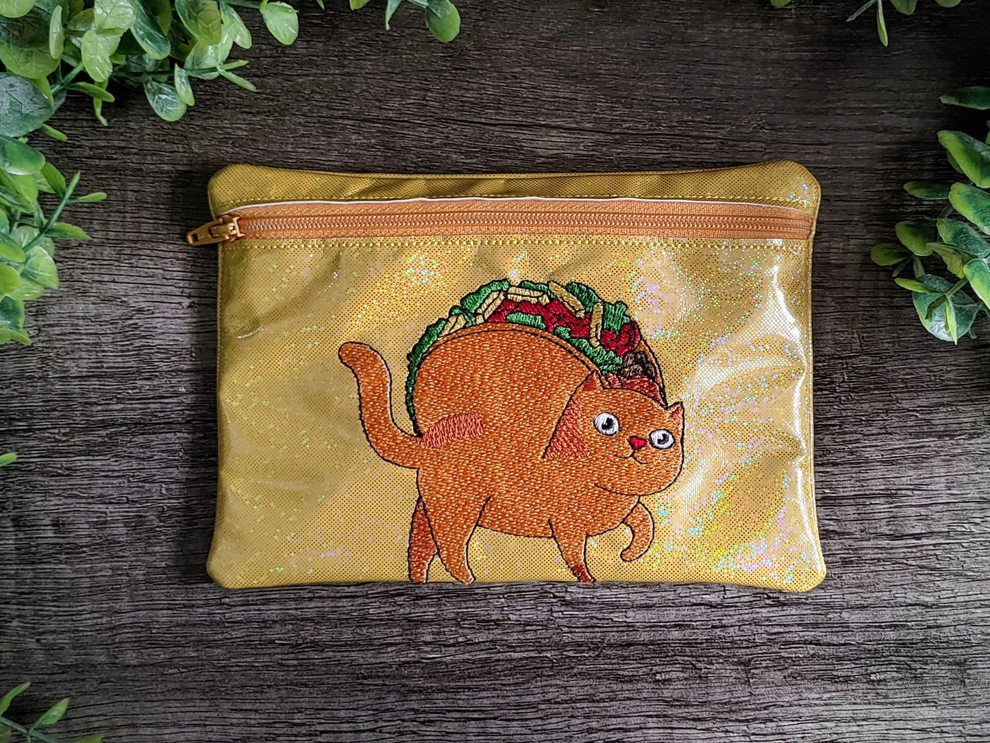 Tacocat Embroidery Design