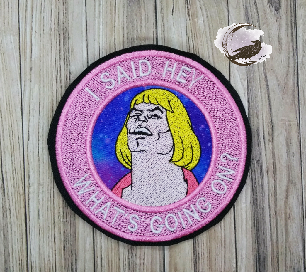 What's Going On Patch Embroidery Design