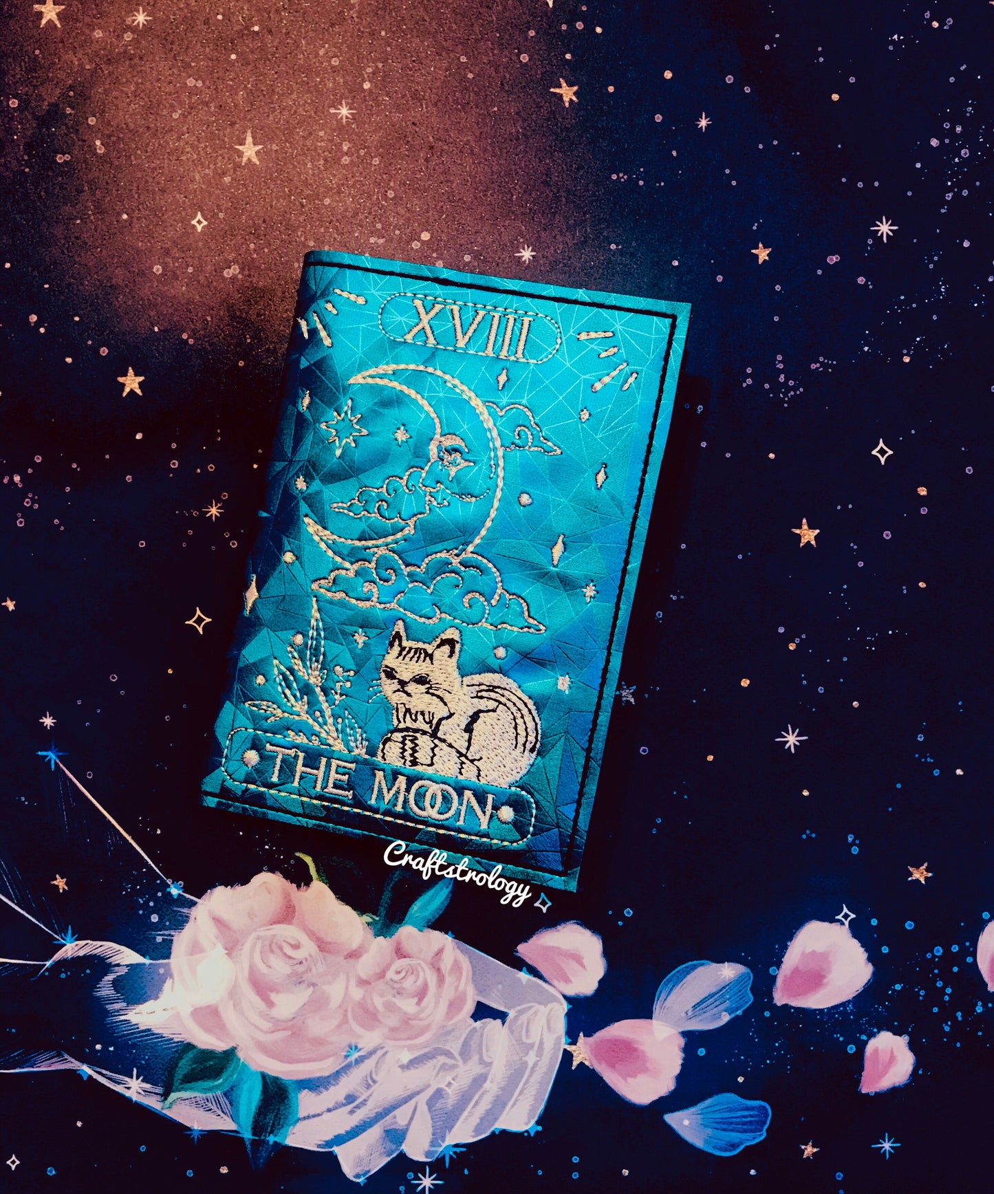 The Moon Card Notebook Cover