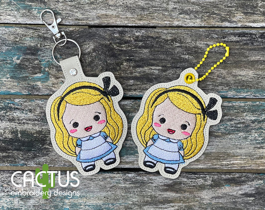 Chibi Ali Snap Tab & Eyelet Fob