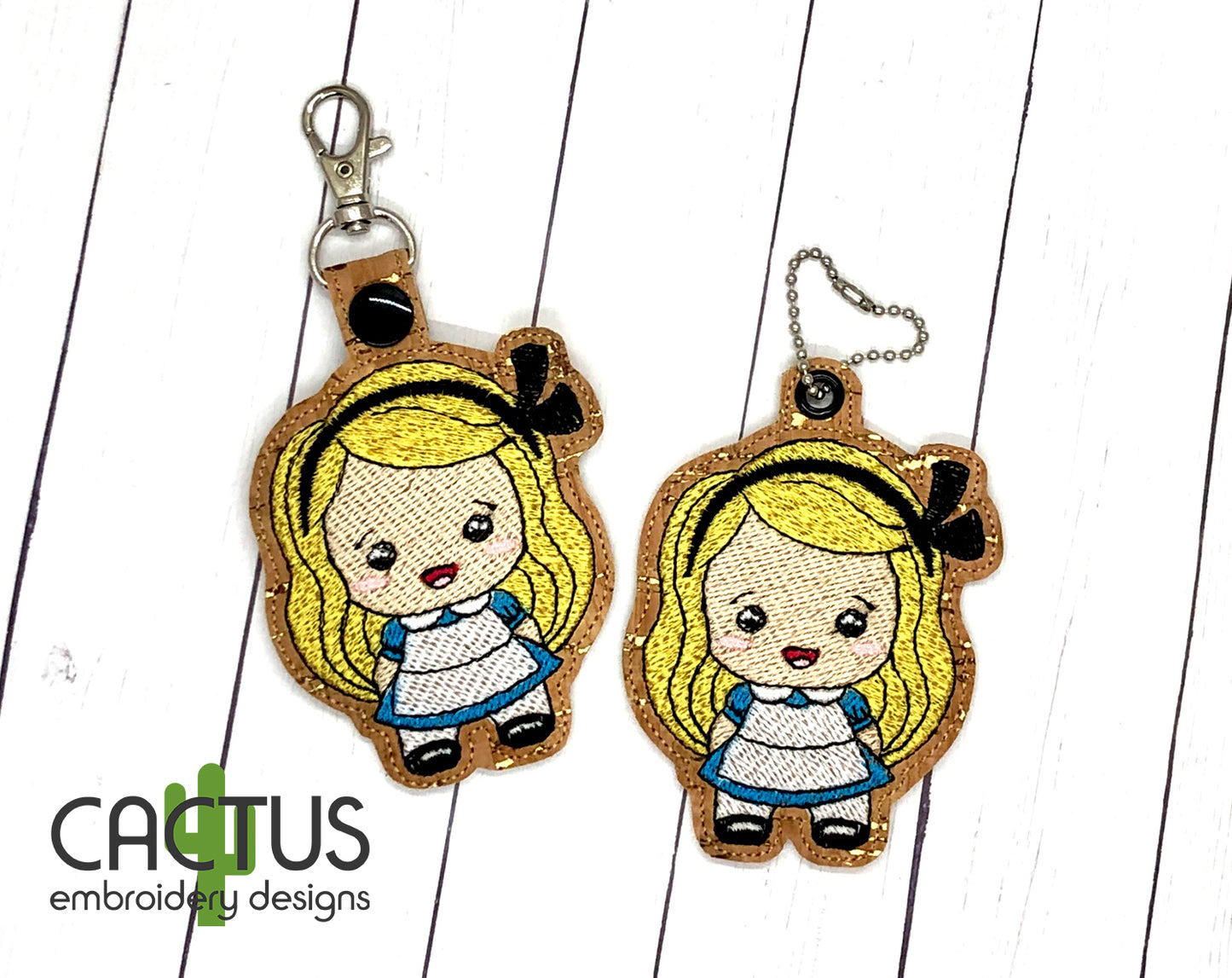 Chibi Ali Snap Tab & Eyelet Fob