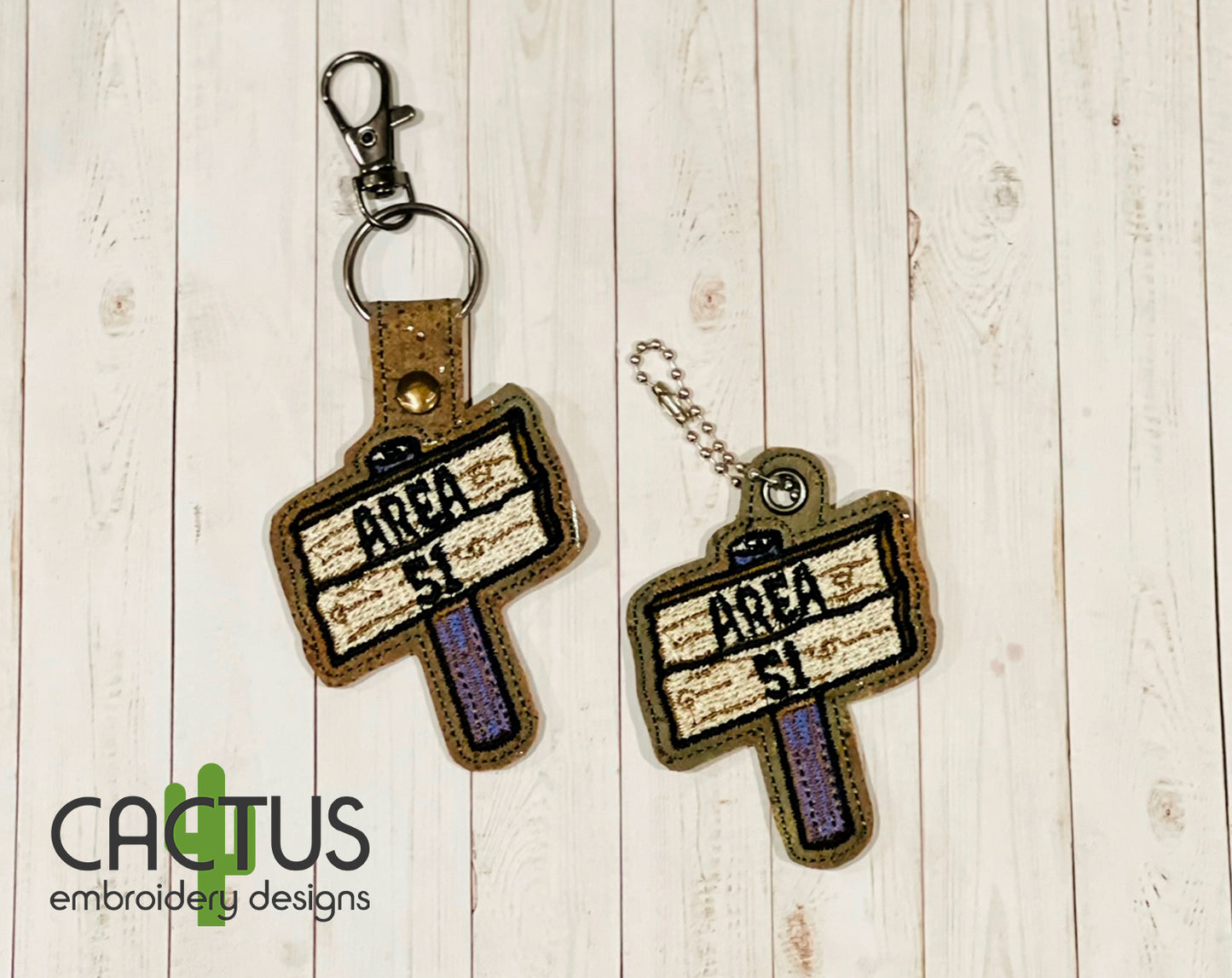 Area 51 Snap Tab & Eyelet Fob