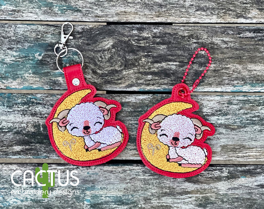 Aries Snap Tab & Eyelet Fob