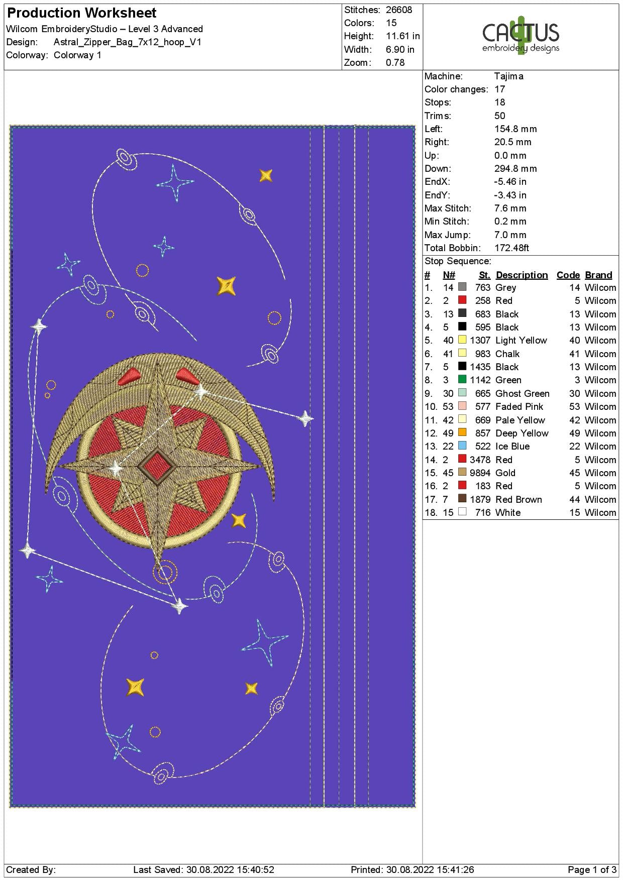 Astral Zipper Bag