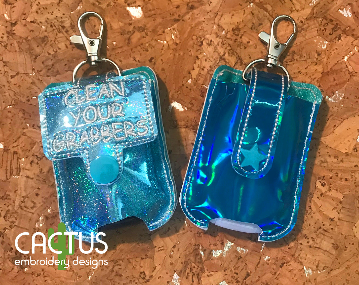 Clean Your Grabbers Sanitizer Holder, SMALL and LARGE sizes