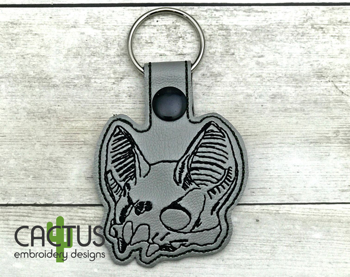 Bat Skull Snap Tab