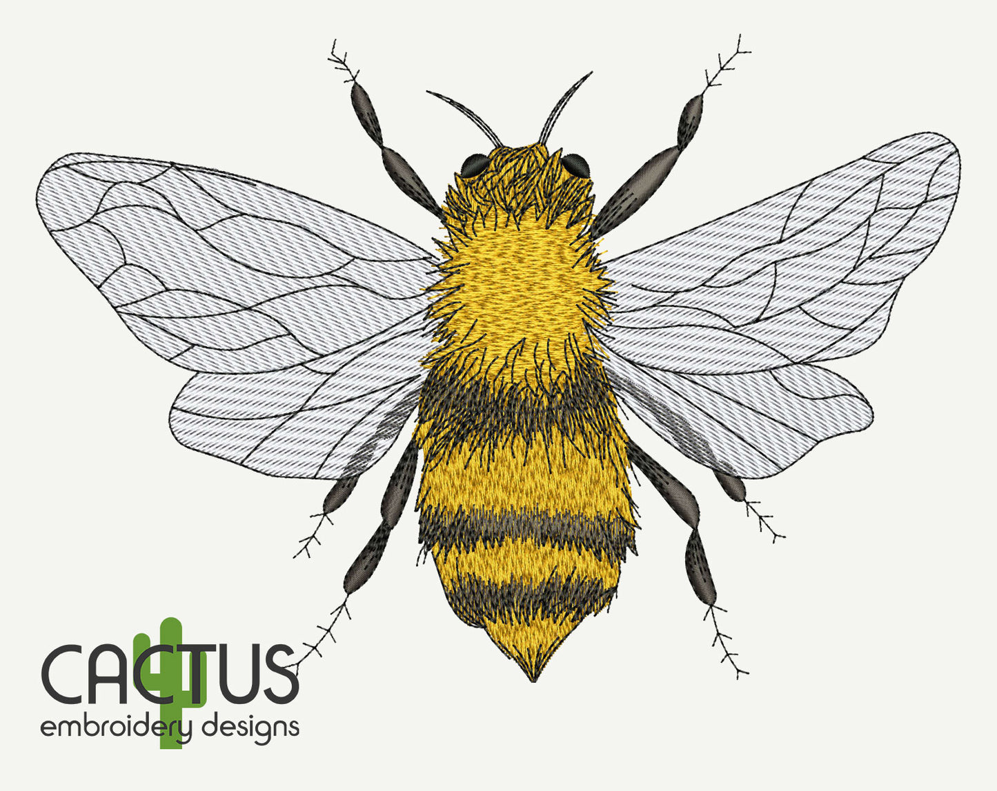 Bee Embroidery Design