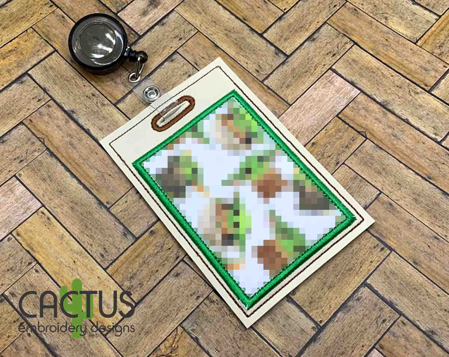 Blank Applique ID and Vax Card Holder