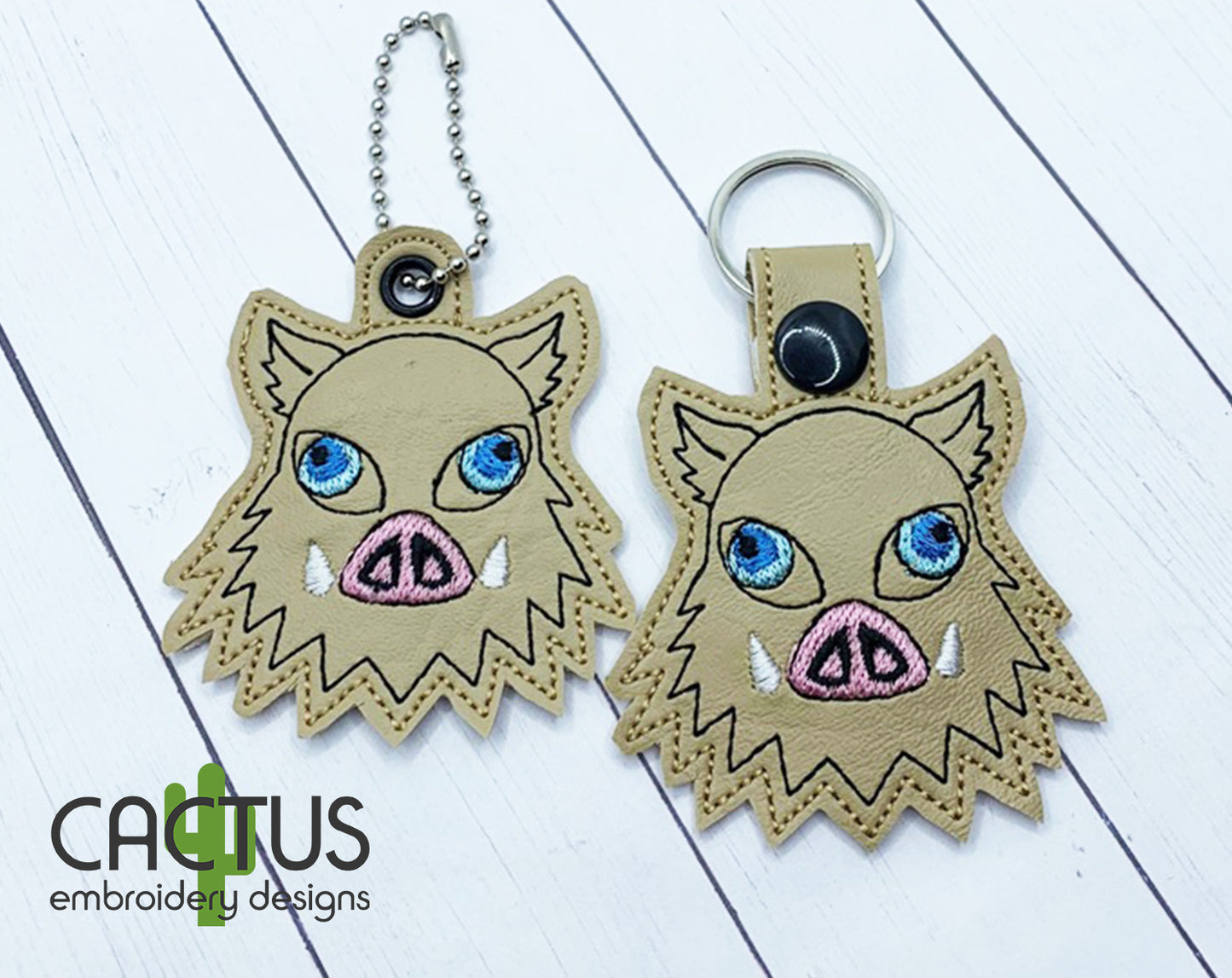Boars Head Snap Tab & Eyelet Fob