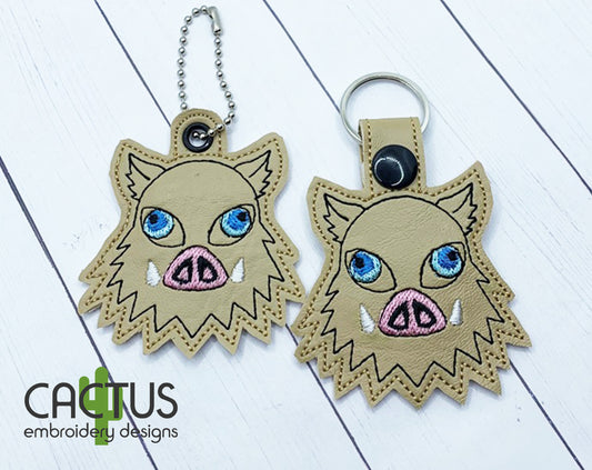 Boars Head Snap Tab & Eyelet Fob