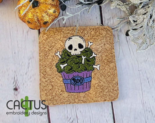 Bonemass Cupcake Embroidery Design