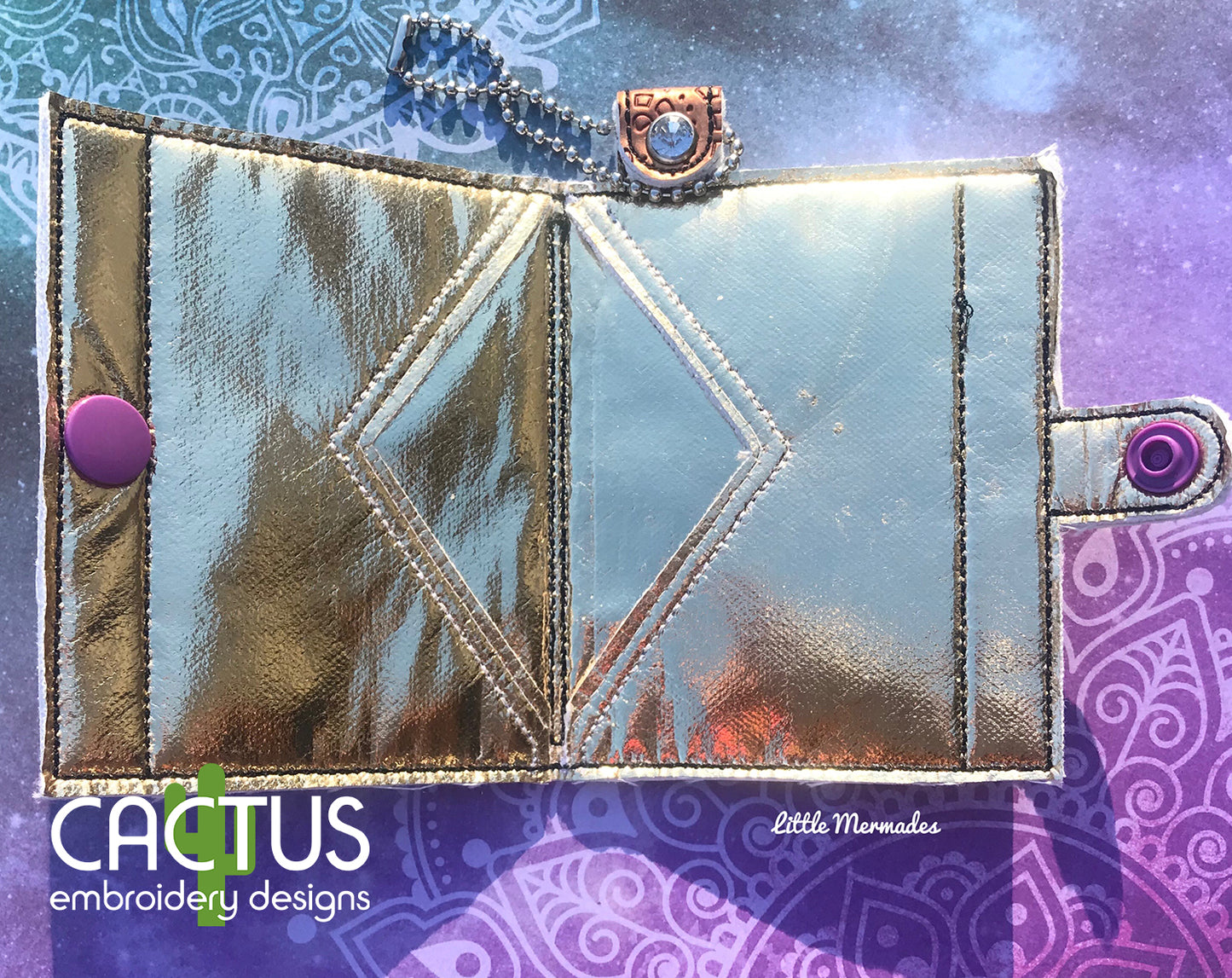 Book of Spells ITH Wallet 3 Variants including Snap and Eyelet Design