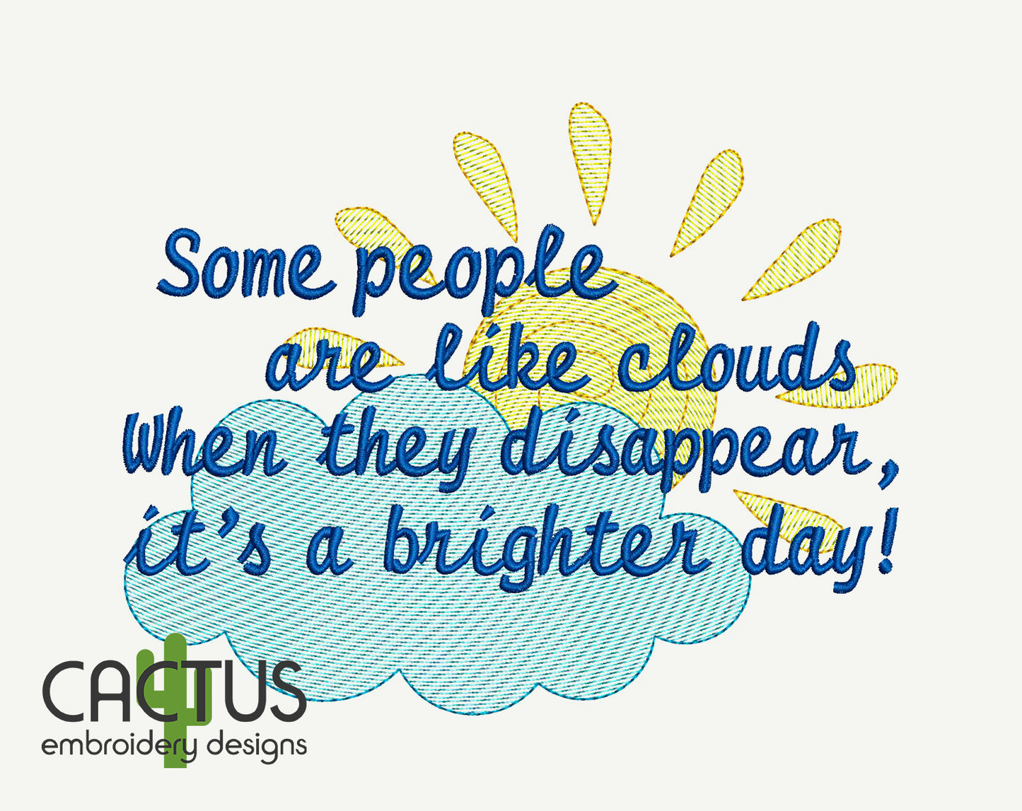 Brighter Day Embroidery Design