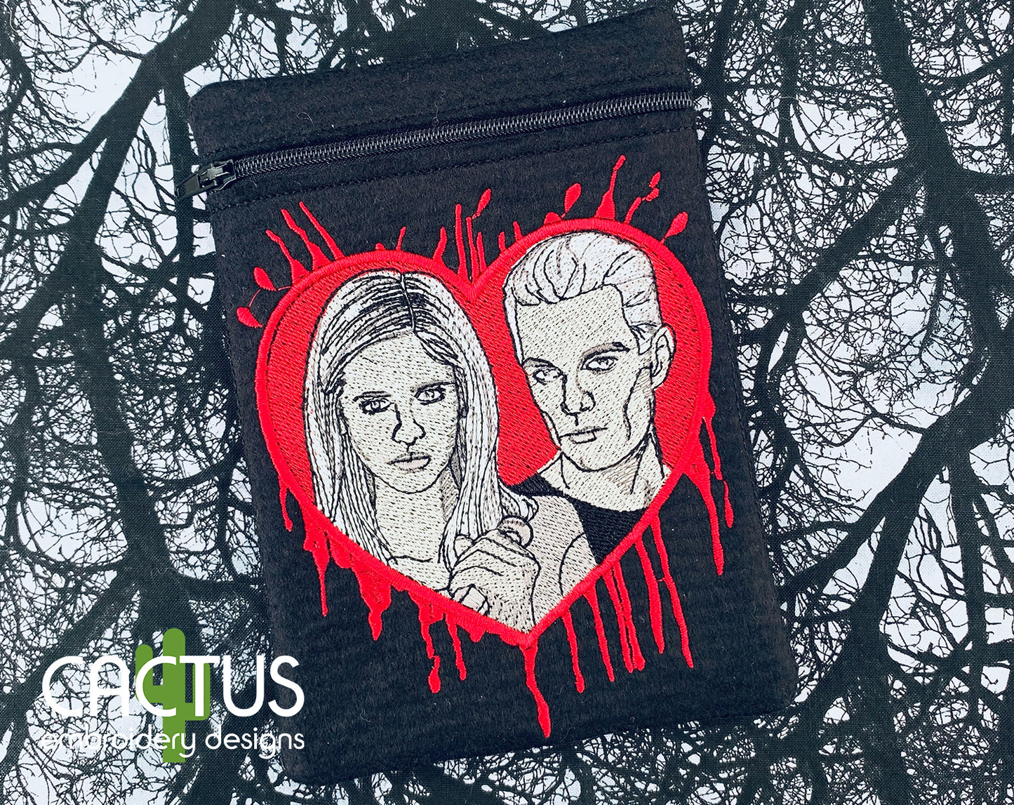 Slayer and Vampire Embroidery Design
