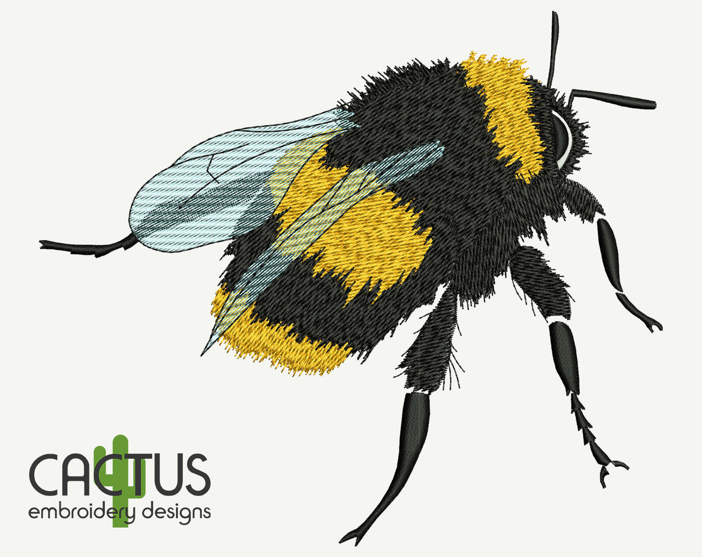 Bumblebee Embroidery Design