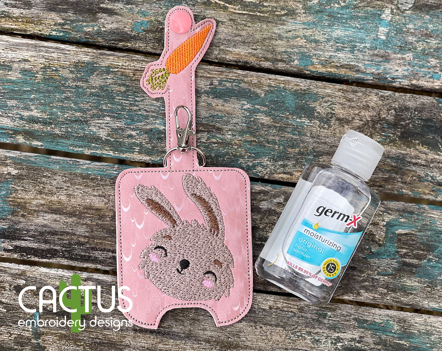 Bunny Set of Zipper Bags, Charm\Zipper Pull & Sanitizer Holder