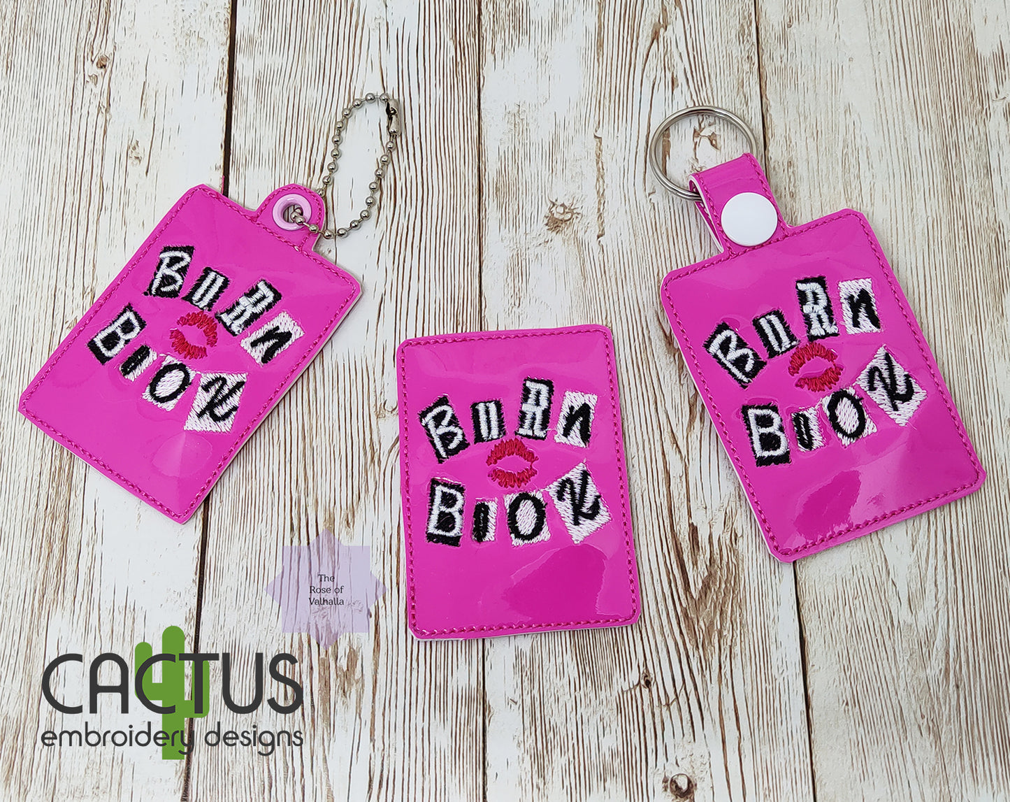 Burn Book Eyelet Fob, Snap Tab & Feltie