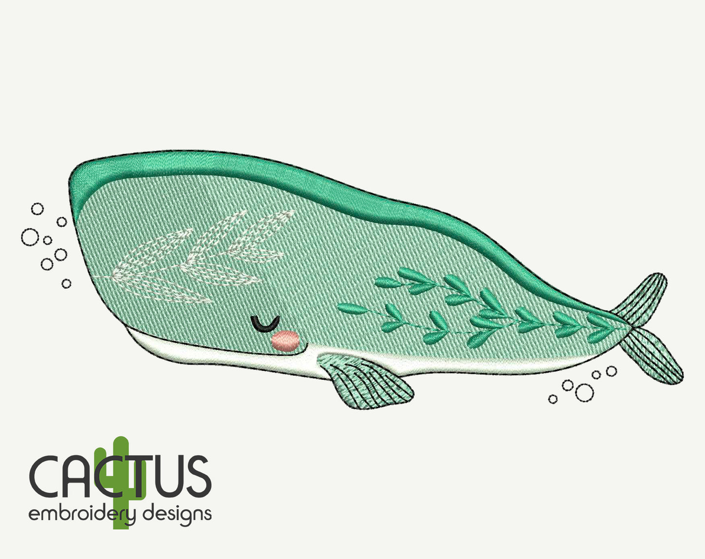 Cachalot Applique Embroidery Design