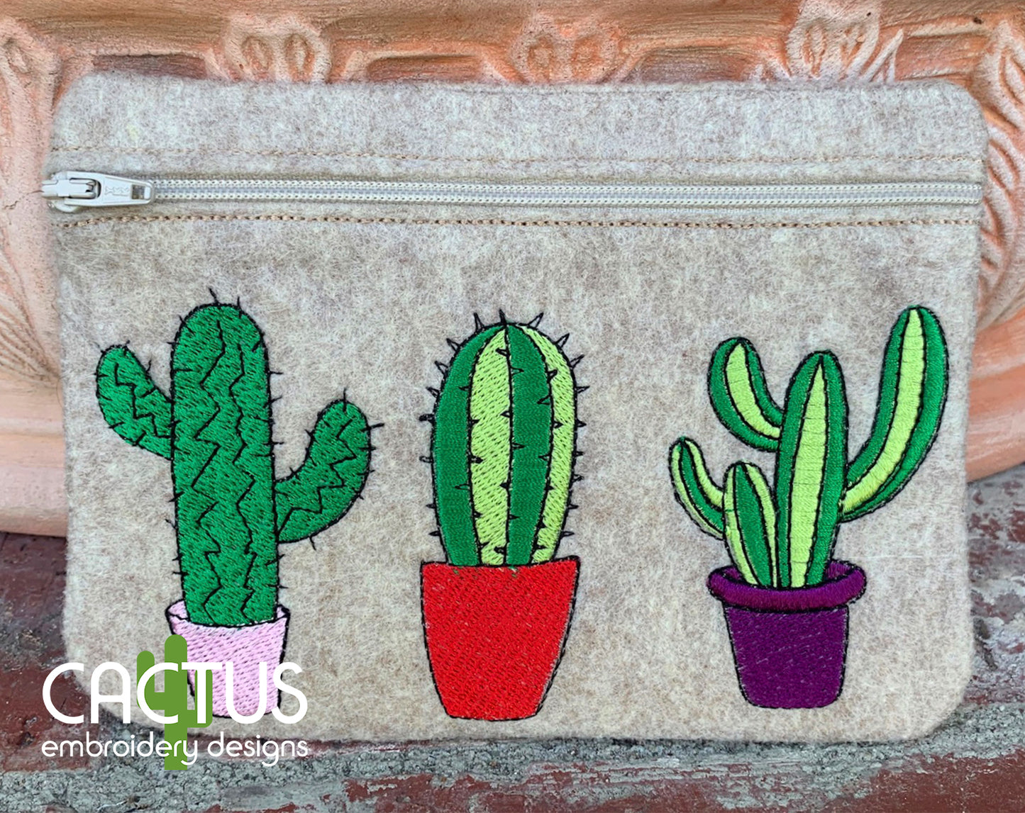 Cactuses Zipper Bag
