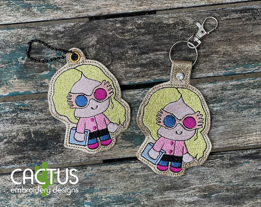 Chibi Moony Snap Tab & Eyelet Fob