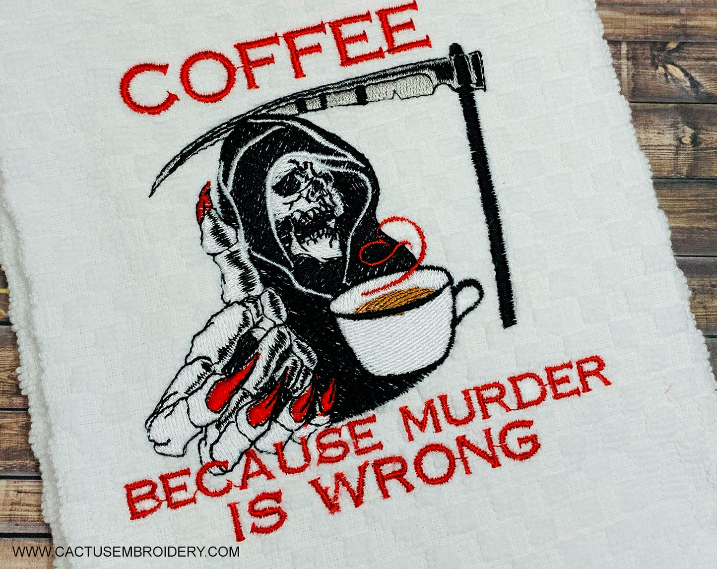 Coffee BMIW Embroidery Design