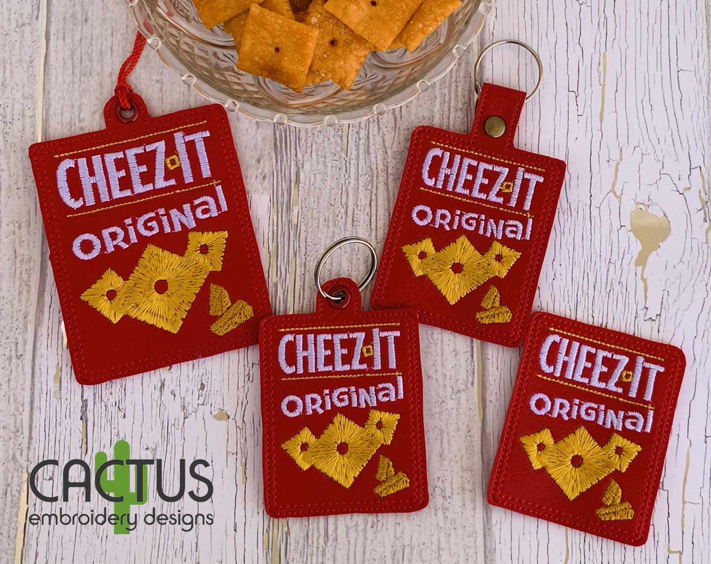 Crackers Original Set of Bookmark\Bag Tag, Eyelet Fob, Feltie, Snap Tab