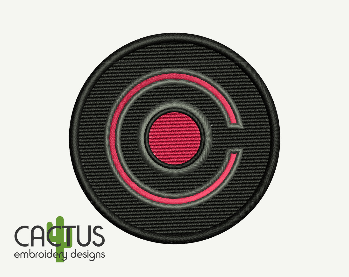 Cyborg Patch Embroidery Design