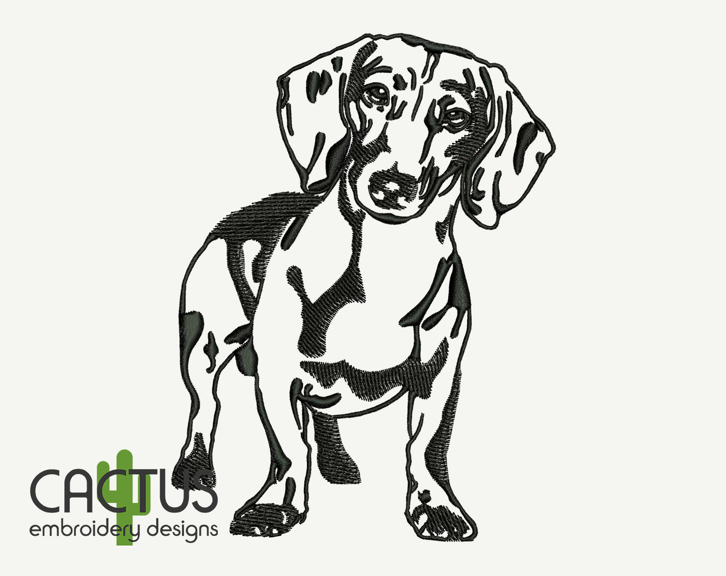 Dachshund Embroidery Design