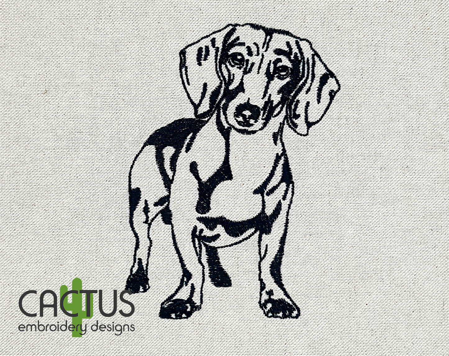 Dachshund Embroidery Design