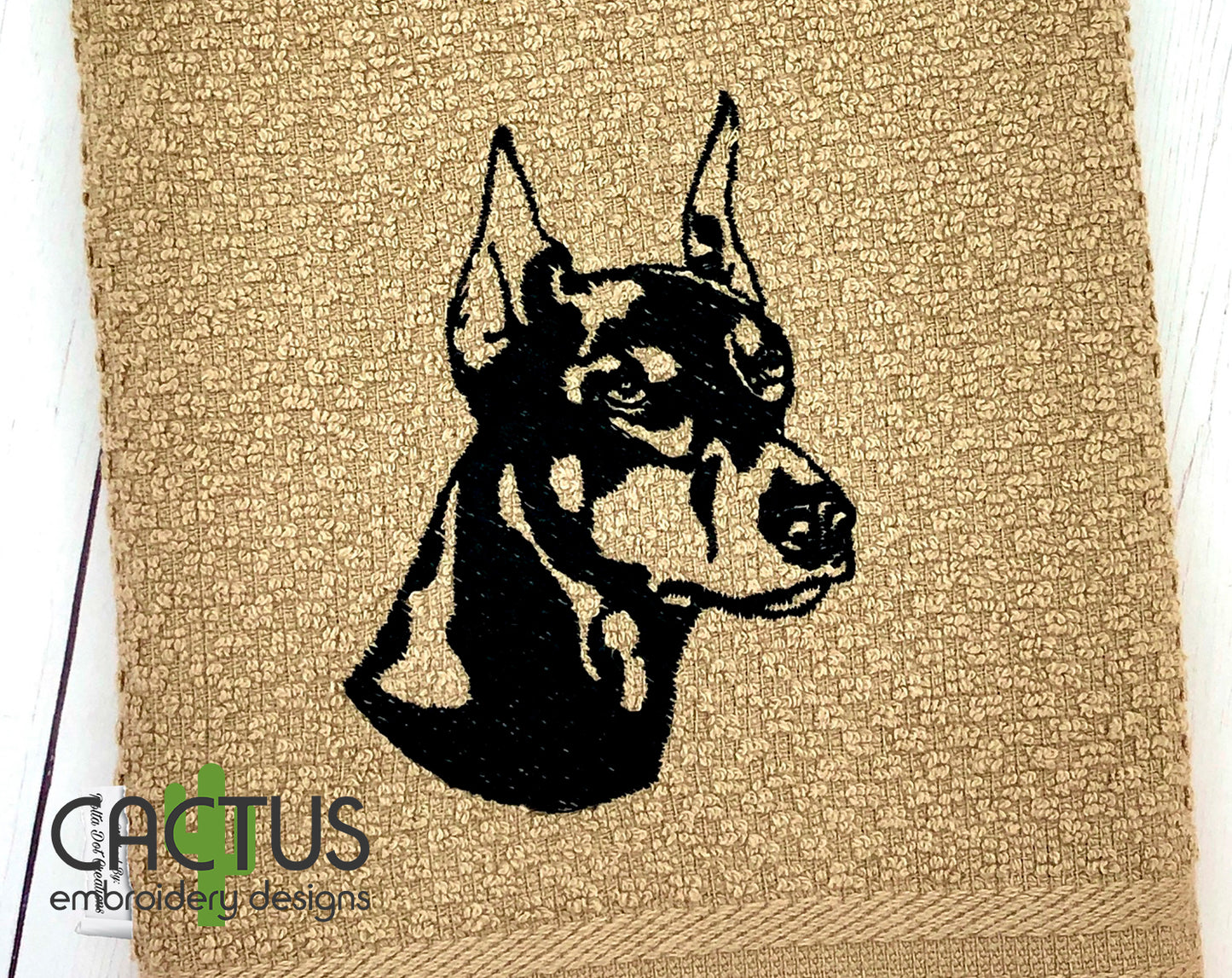 Doberman Embroidery Design