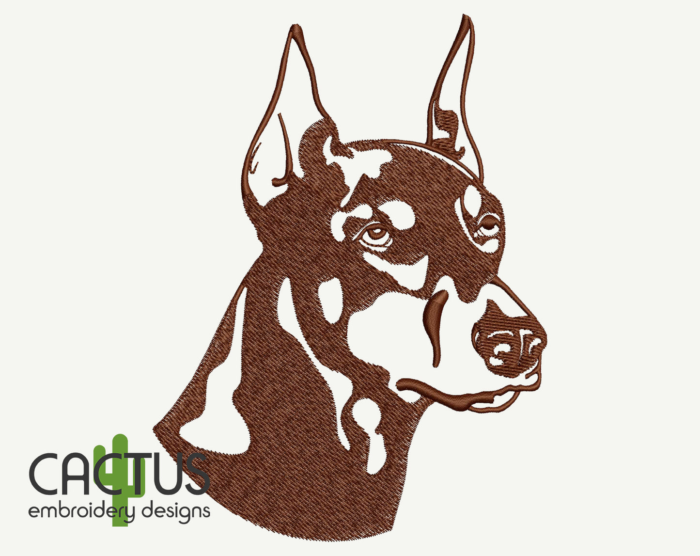 Doberman Embroidery Design
