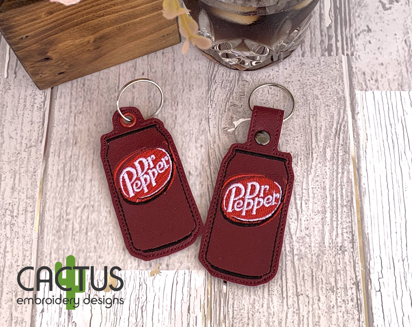 Dr P Drink Snap Tab & Eyelet Fob