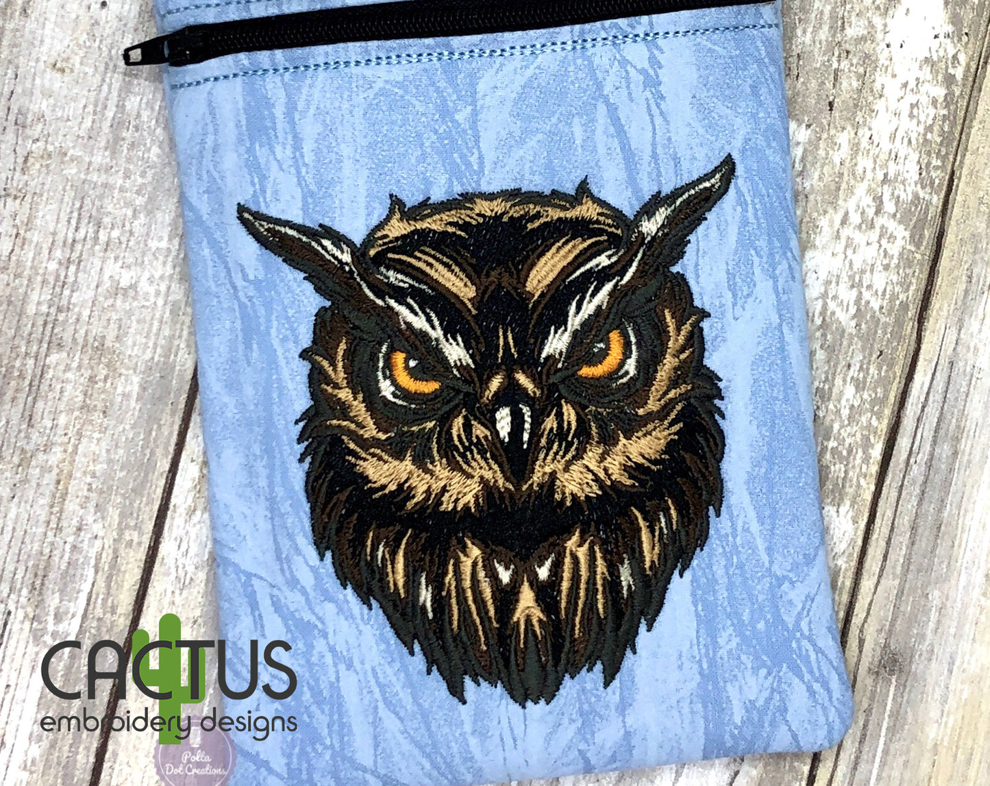 Eagle Owl Patch Embroidery Design