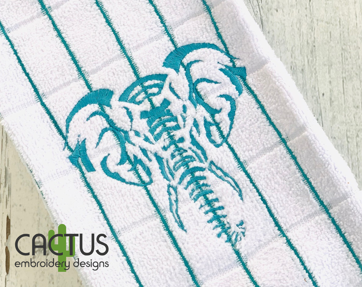 Elephant Head Embroidery Design