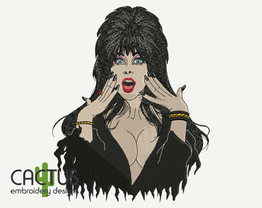 Mistress Of The Dark Embroidery Design