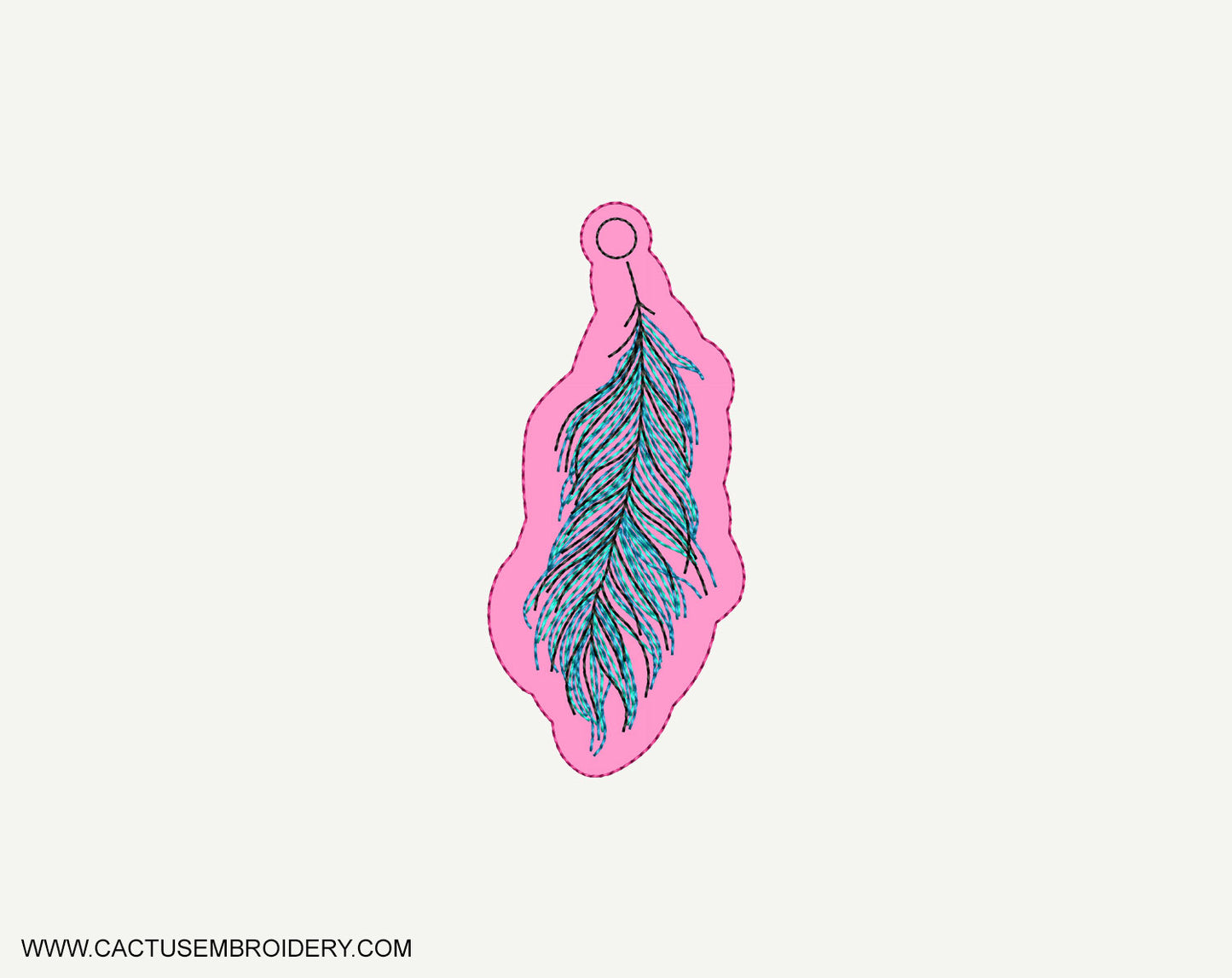 Feather Eyelet Fob