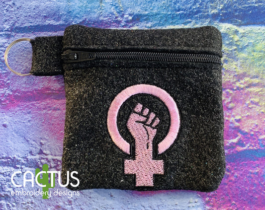 Feminism Symbol Zipper Bag