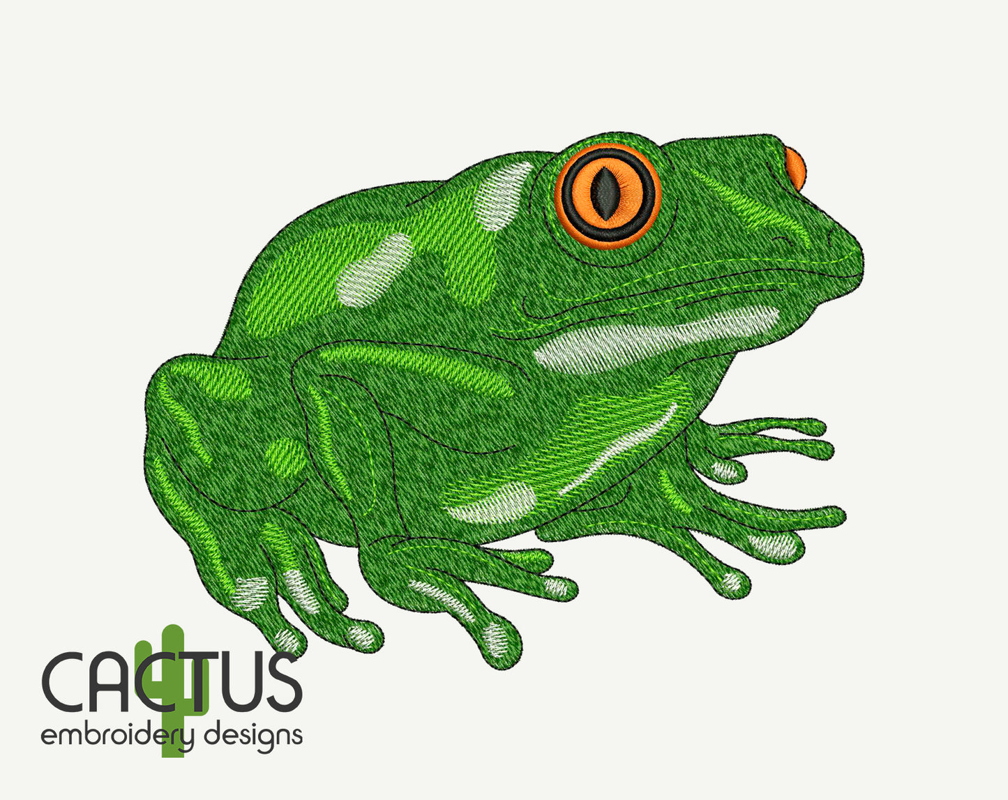 Frog Embroidery Design