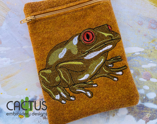 Frog Embroidery Design