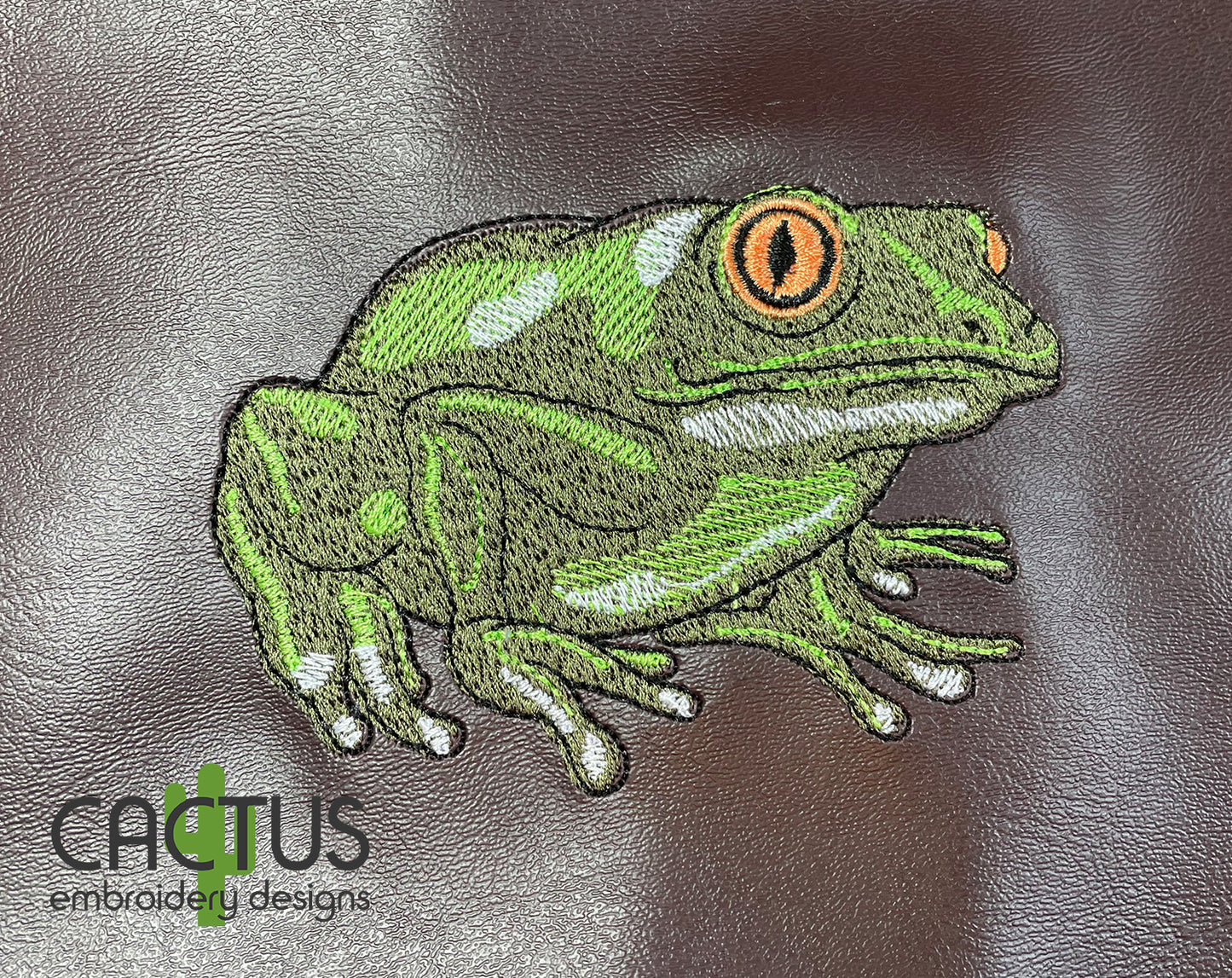 Frog Embroidery Design