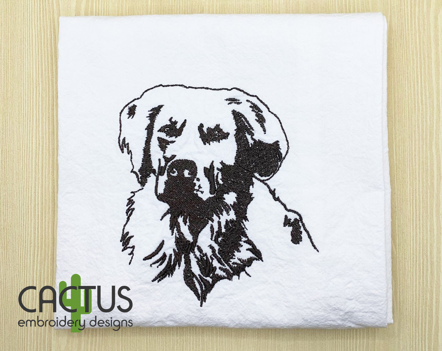 Golden Retriever Embroidery Design