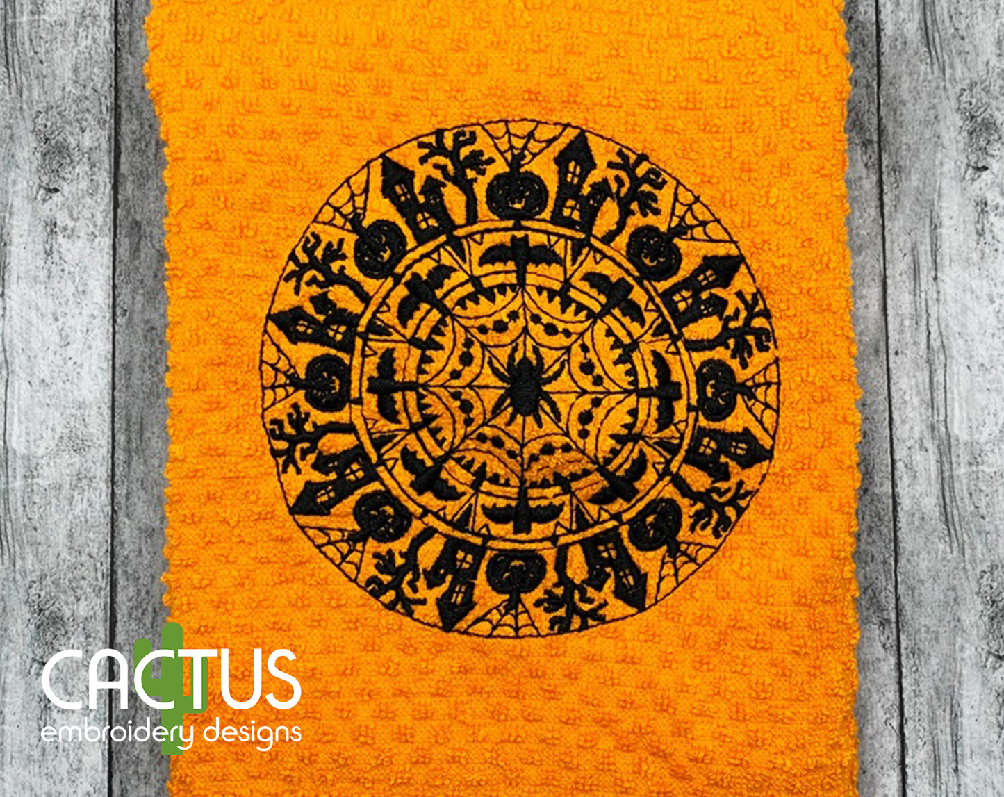Halloween Mandala Embroidery Design